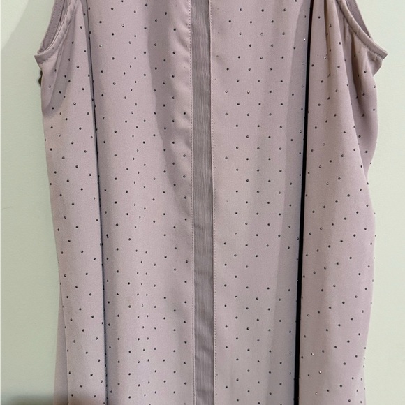 Sheer Sleeveless Polka Dot tunic - Picture 4 of 12